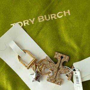 Tory Burch Gold and Silver Bag Charm